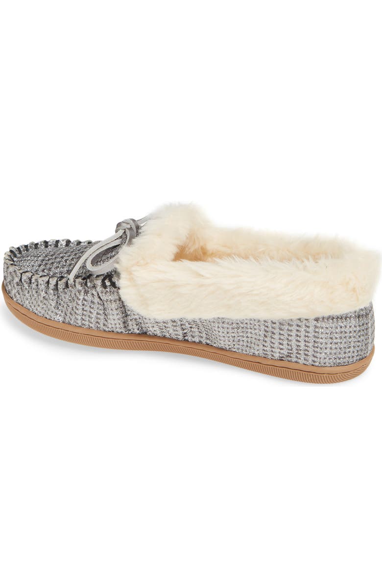 J.Crew Lodge Faux Shearling Lined Moccasin, Alternate, color,