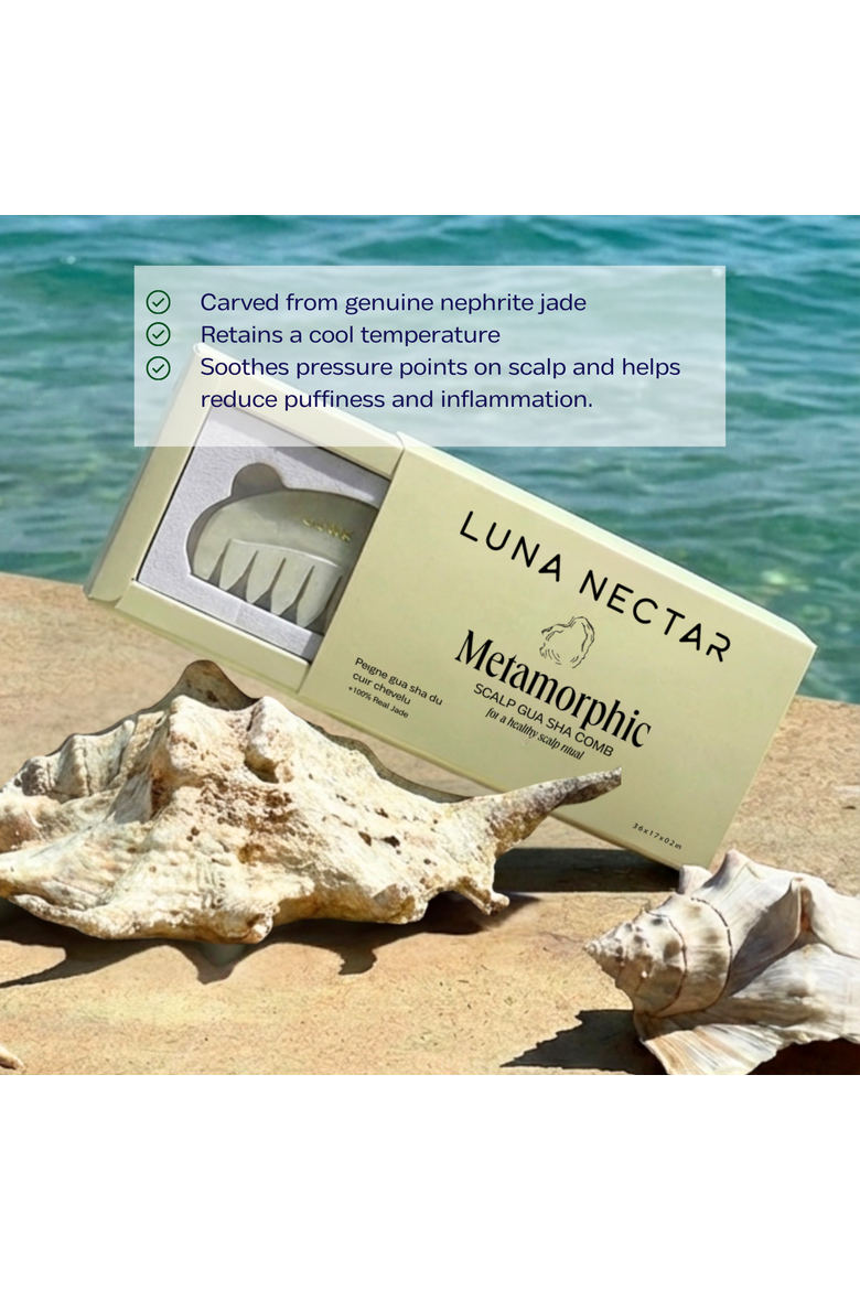 Metamorphic Scalp Gua Sha Tool, Alternate, color, Light/pastel green