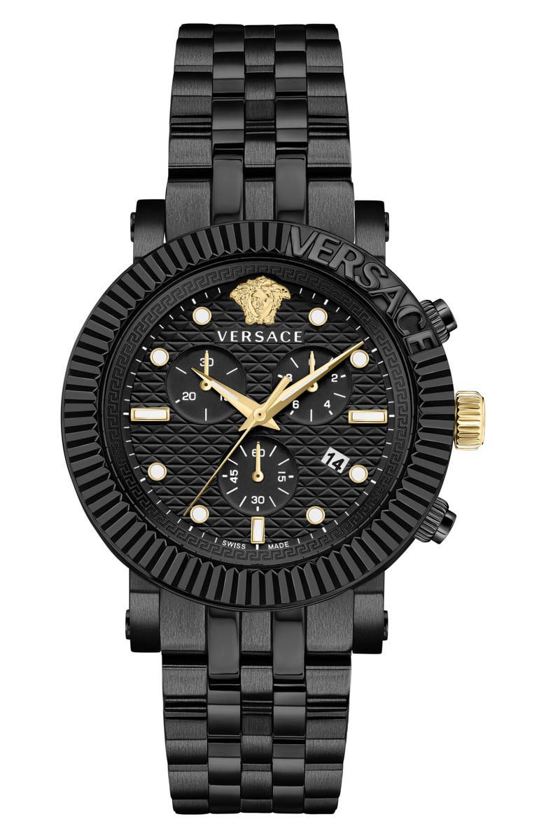 Versace V-Chronograph Classic Bracelet Watch, 45mm, Main, color,