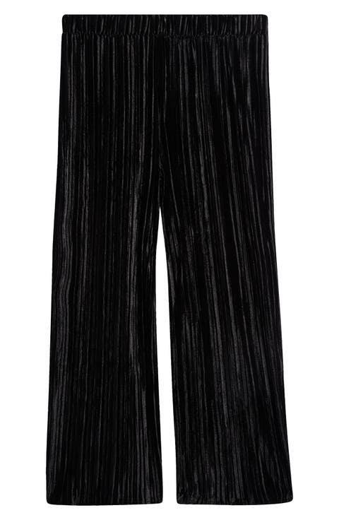 Kids' Crinkle Velvet Wide Leg Pants (Big Kid)