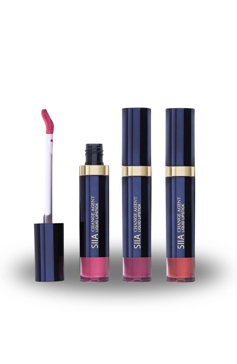 Siia Cosmetics 3-Pc. Liquid Lipstidck Trio Set, Main, color, Bold N Berry