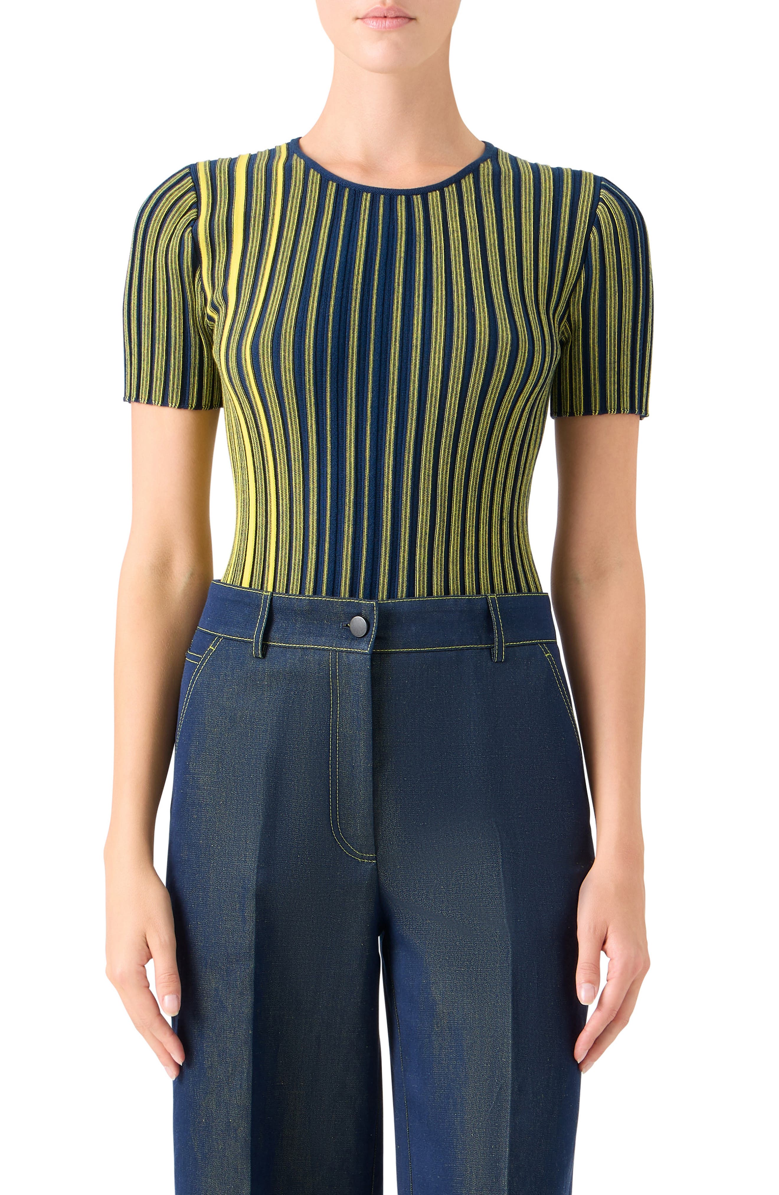 Stripe Virgin Wool Sweater - image 3