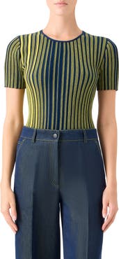 Akris punto Stripe Virgin Wool Sweater