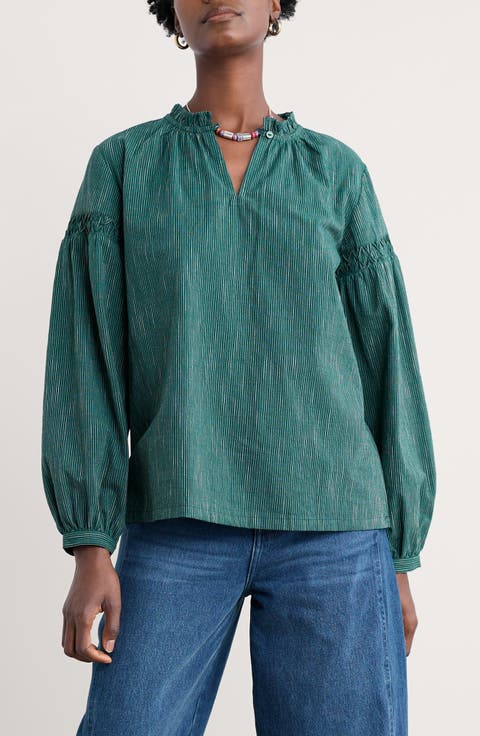 Gwel Organic Cotton Peasant Top