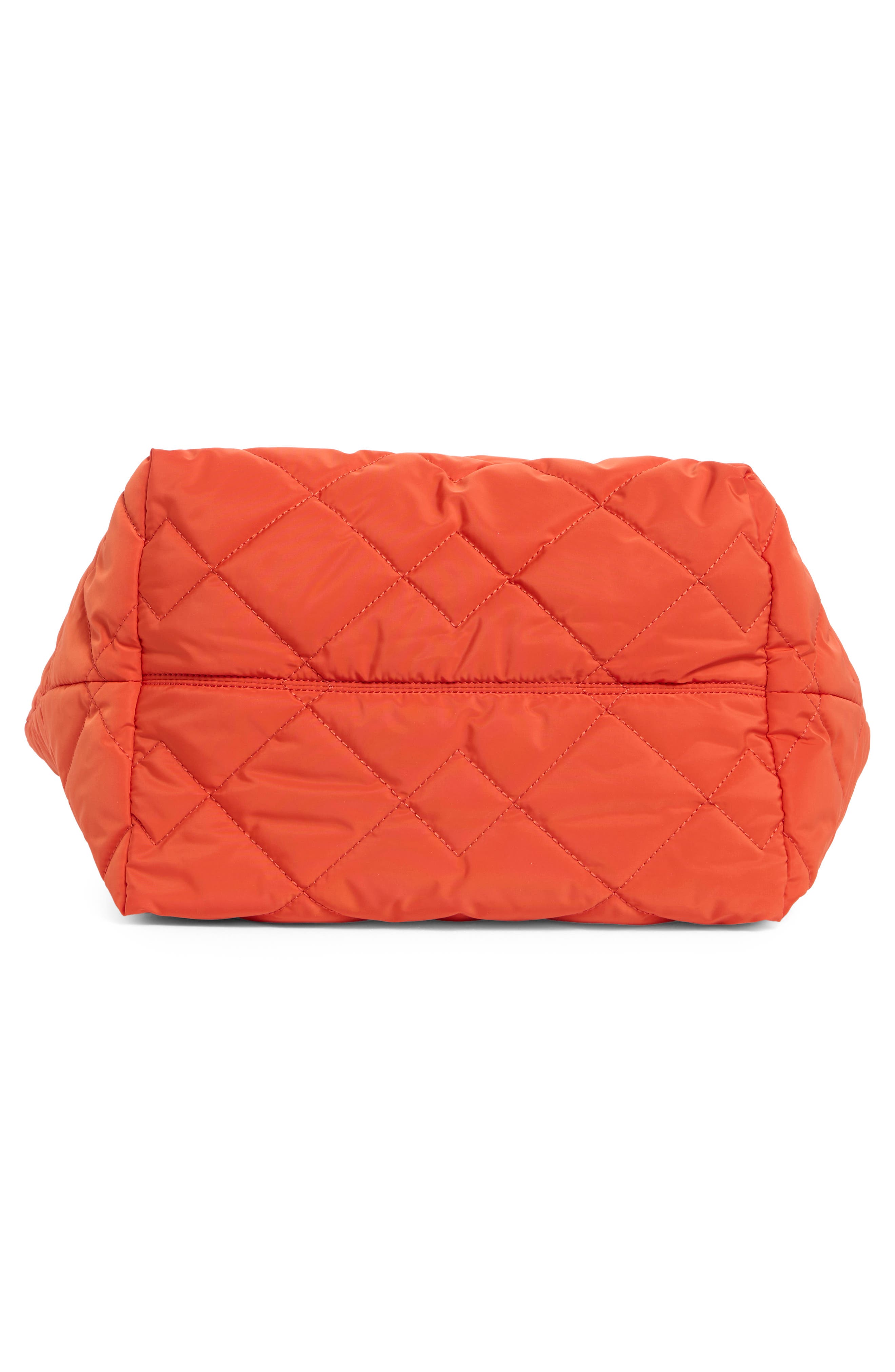 Medium Quilted Nylon Tote, Alternate, color, SUNSET