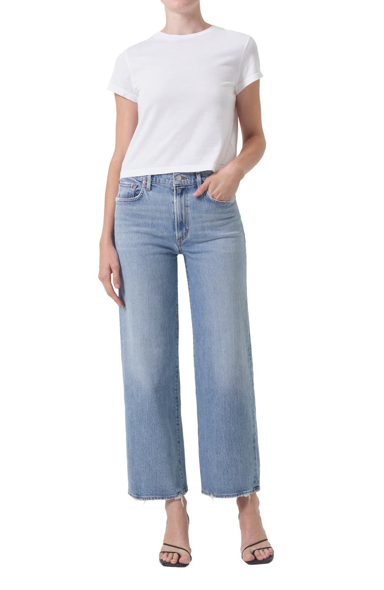 AGOLDE Harper Ankle Wide Leg Jeans, Alternate, color, Hassle
