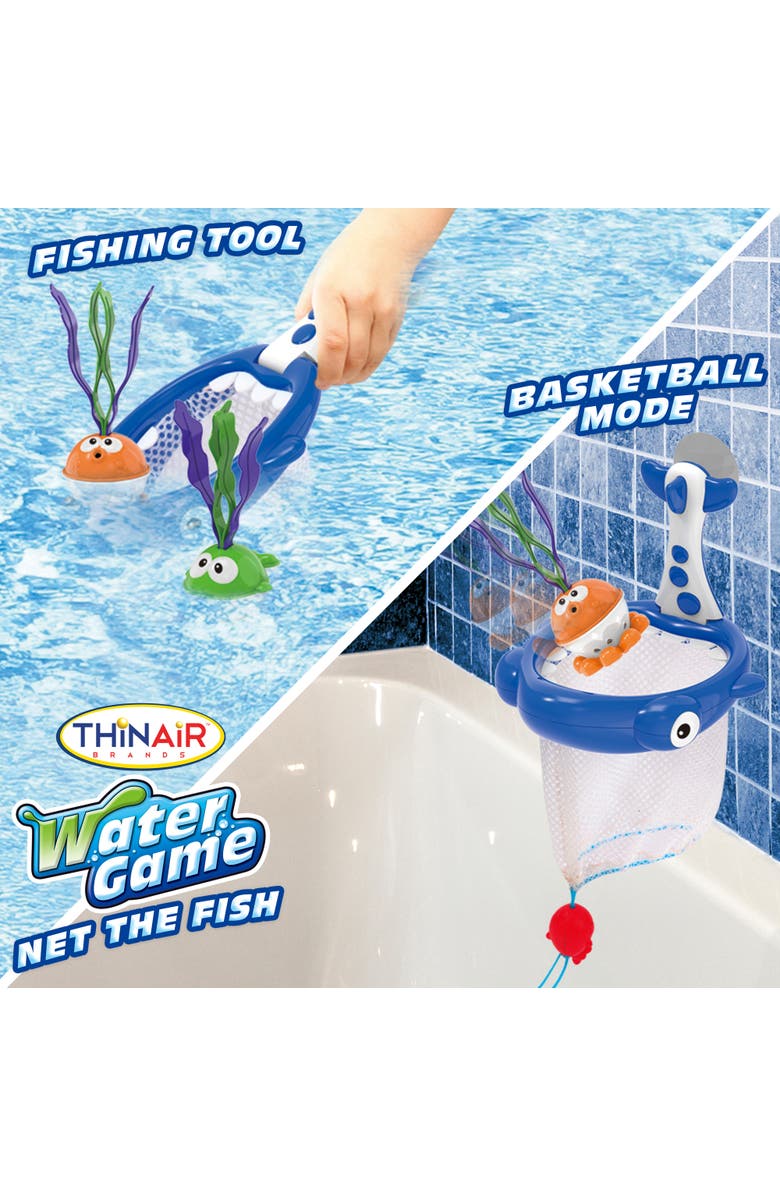 Scooba Duck Net The Fish Water Game, Shark Net, 3 Fish, Bath & Pool Toy 3+, Alternate, color, Multicolored