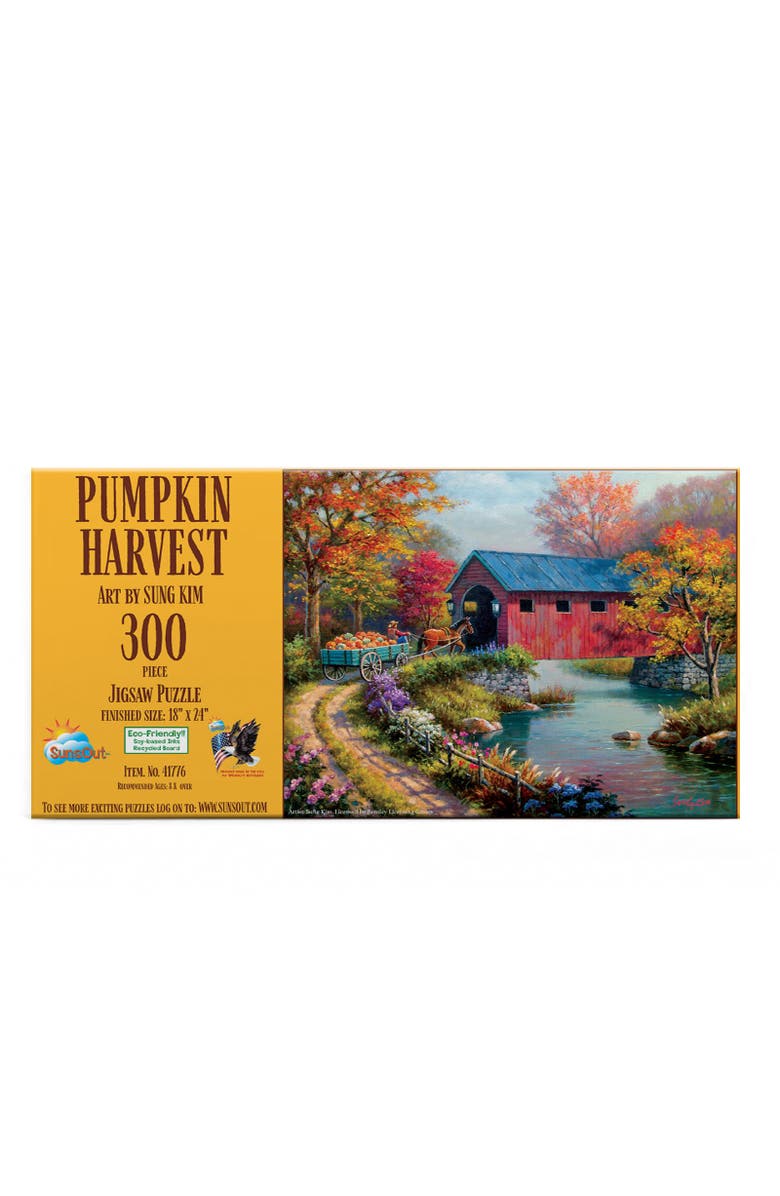 Sunsout Pumpkin Harvest 300 piece Jigsaw Puzzle for Adults, Alternate, color, Multicolor
