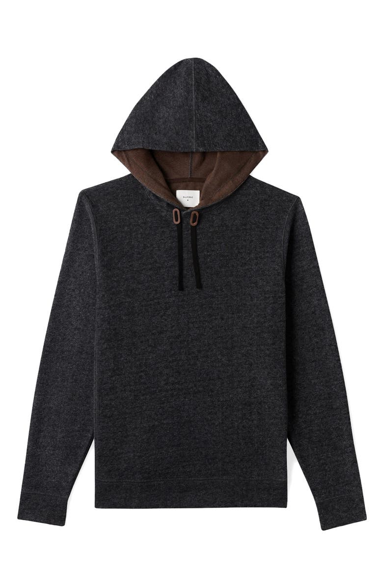 Billy Reid Cotton Blend Hoodie Sweatshirt, Alternate, color, Black