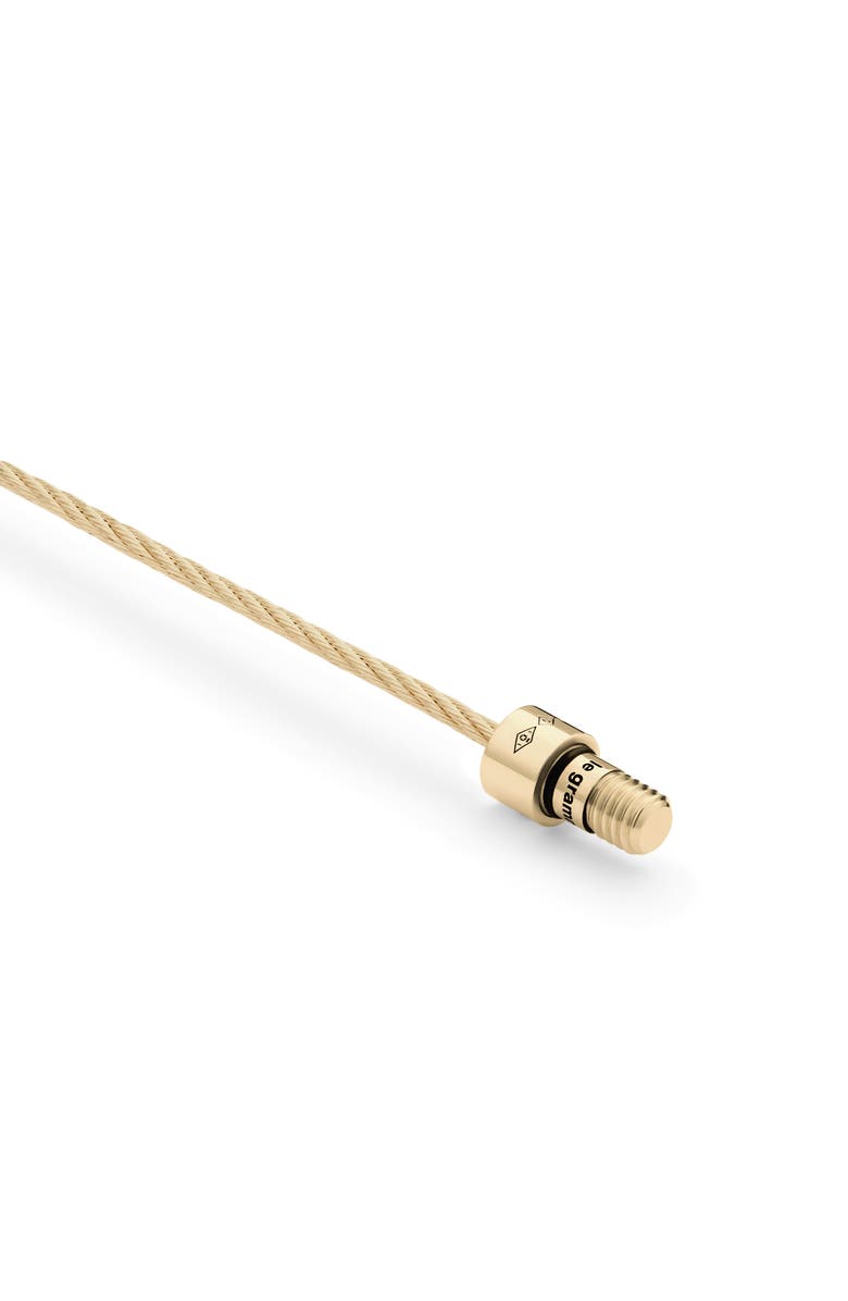 le gramme 11G Polished 18K Yellow Gold Pyramid Cable Bracelet, Alternate, color, 