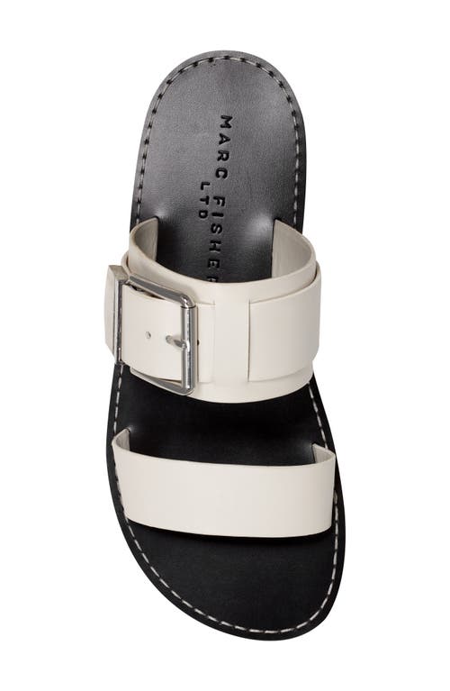 Marc Fisher Hallyn Slide Sandal In Ivory