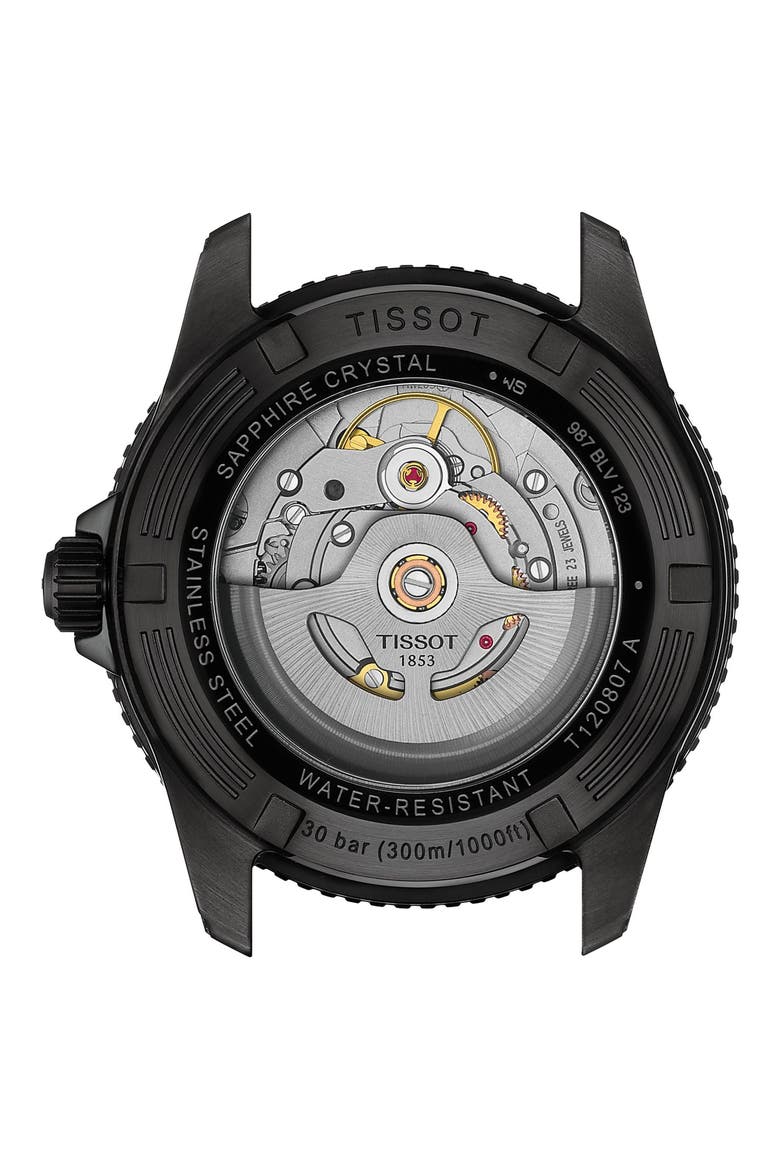 Seastar 1000 Powermatic 80 Bracelet Watch, 40mm, Alternate, color, BLACK