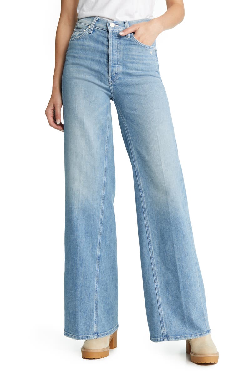 MOTHER The Enchanter High Waist Wide Leg Jeans, Main, color, 