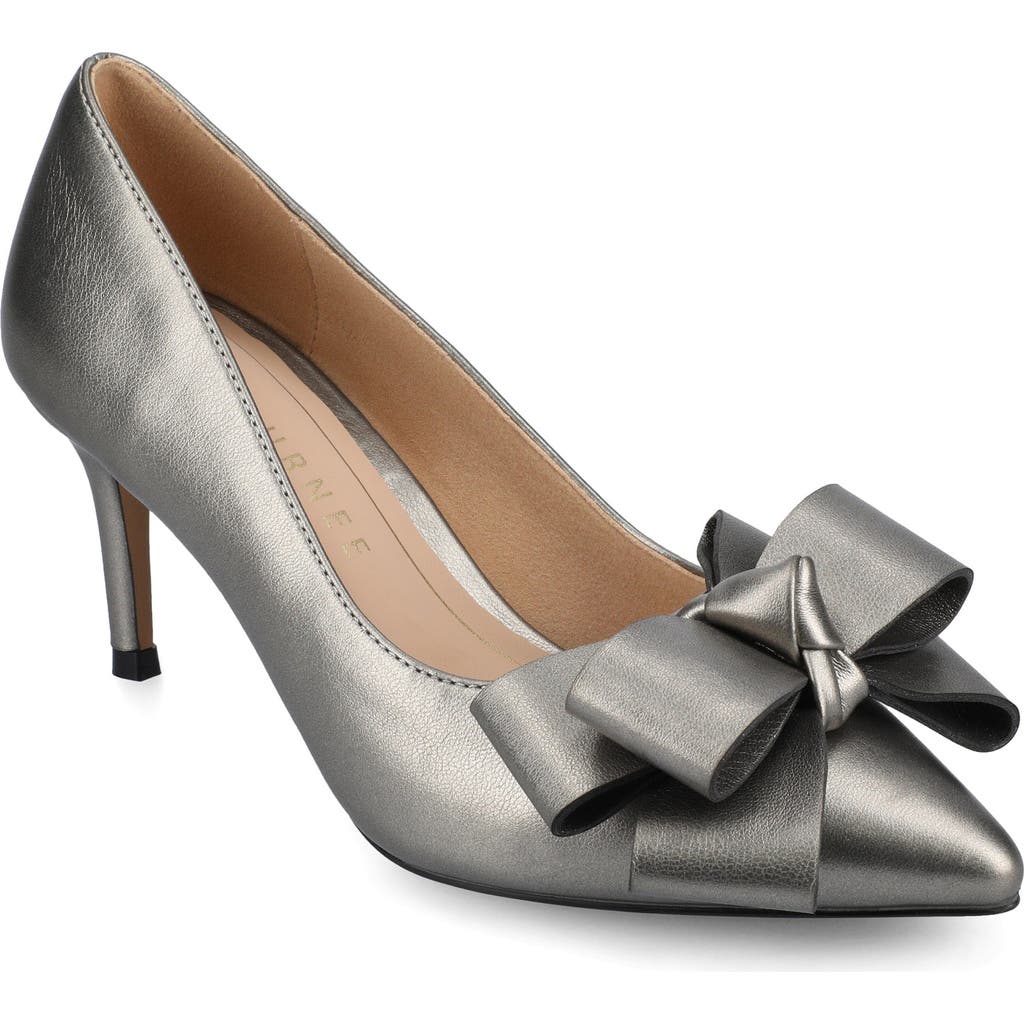 Journee Collection Crystol Pump In Gray