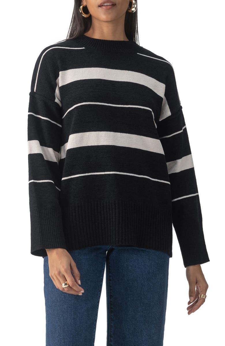 Sanctuary Modern Stripe Sweater, Main, color,