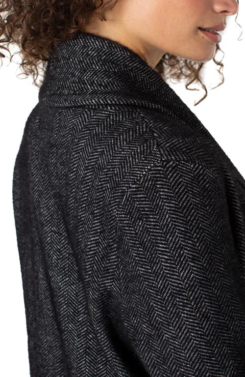 Liverpool Los Angeles Coatigan Open Front Cardigan Sweater In Black