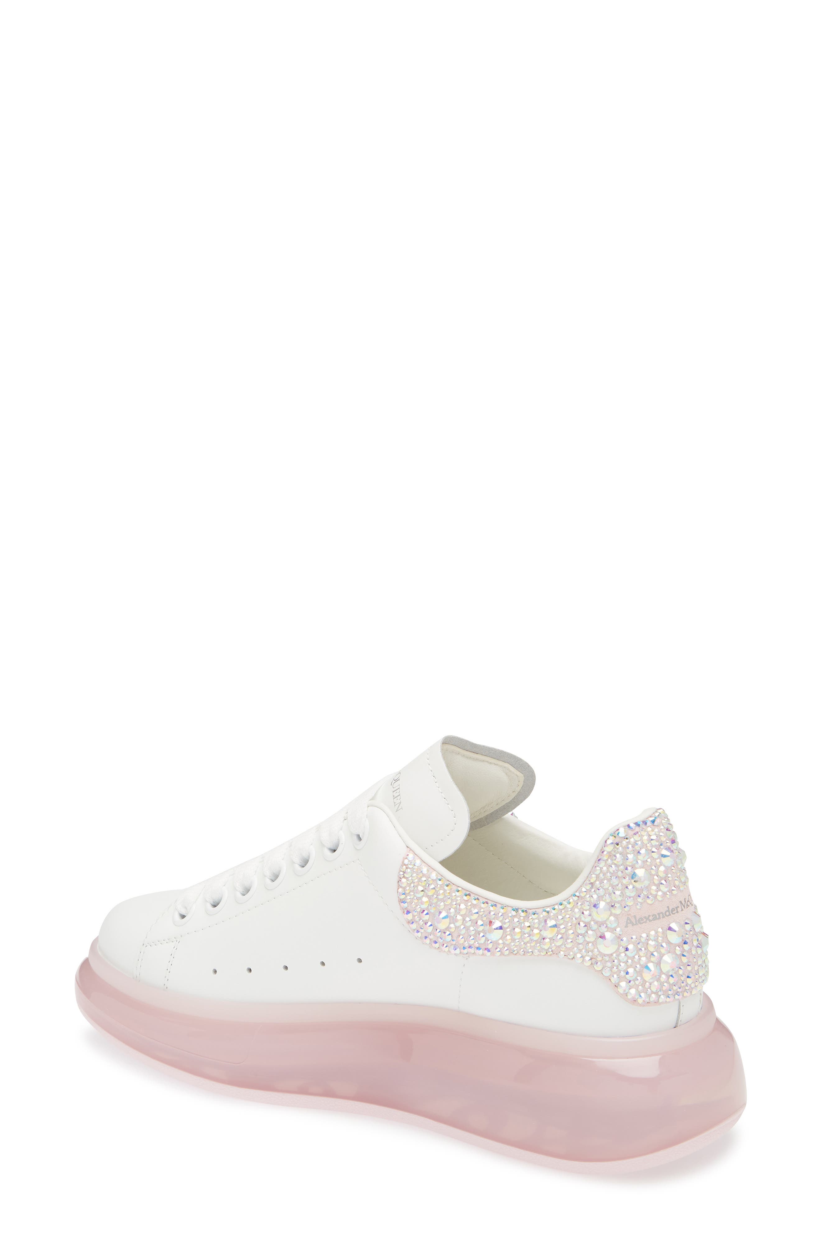 McQueen Oversized Crystal Counter Bubble Sole Sneaker, Alternate, color, 