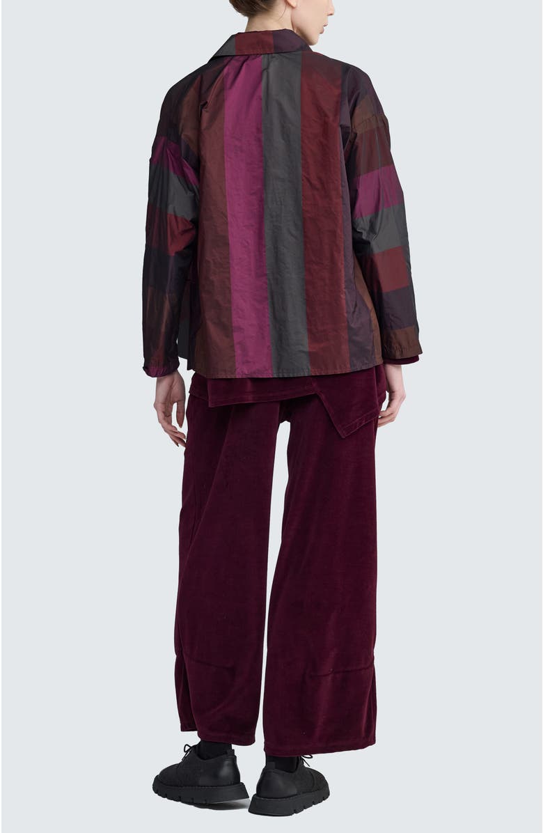 LUUKAA Vivienne Asymmetrical Shirt, Alternate, color, Dark Scarlet