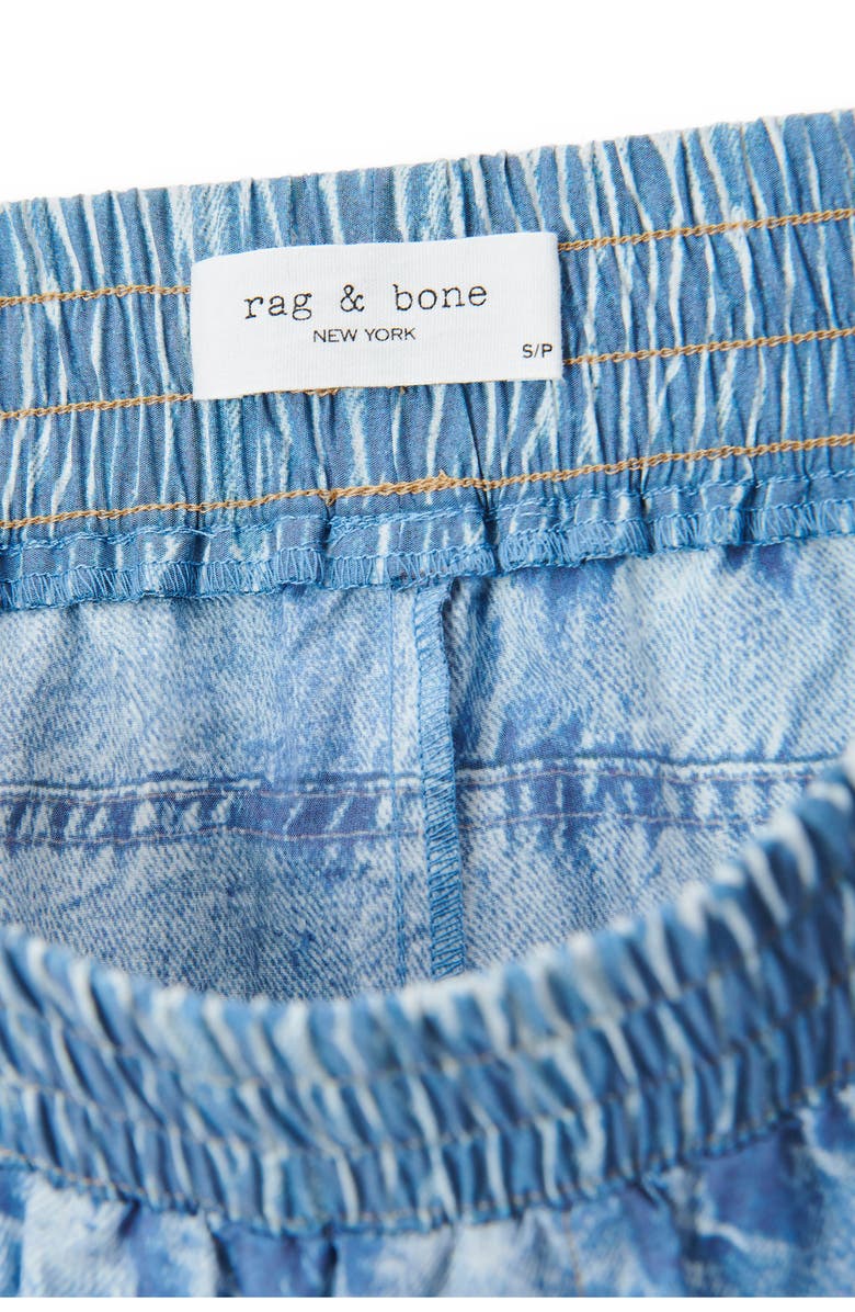 rag & bone rb Miramar Flyweight Trompe l'Oeil Faux Denim Shorts, Alternate, color, Shaler