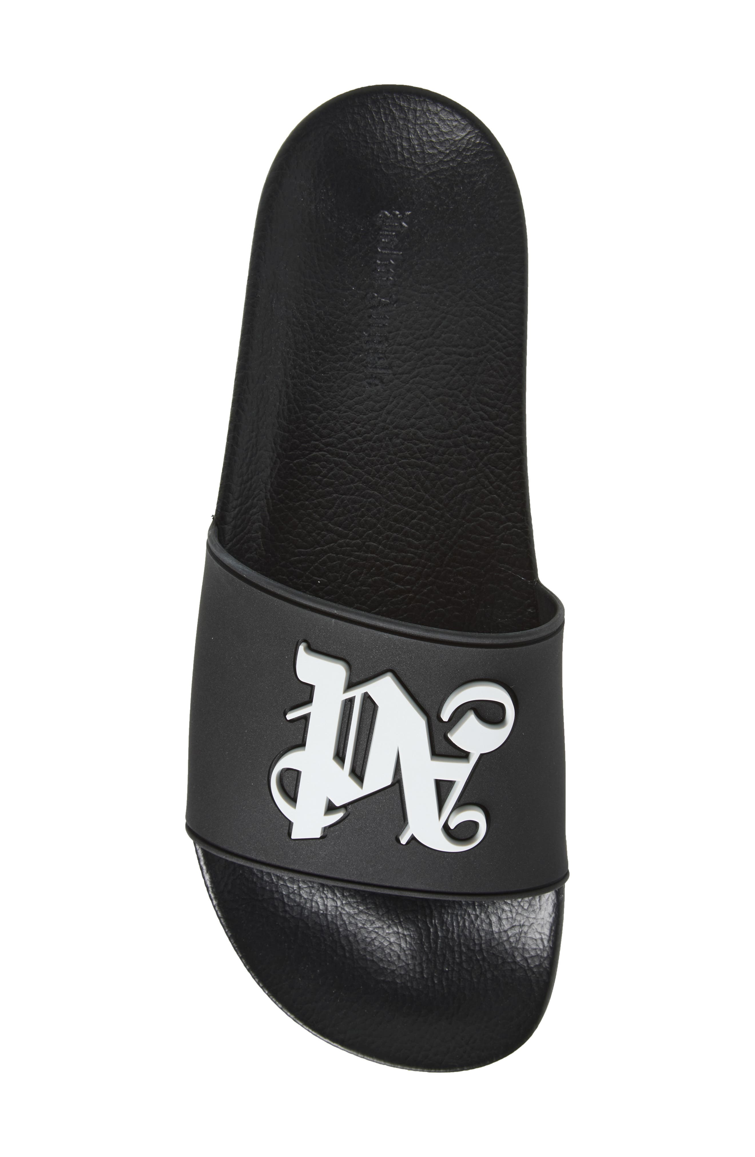 Palm Angels Logo Pool Slide Sandal, Alternate, color, 