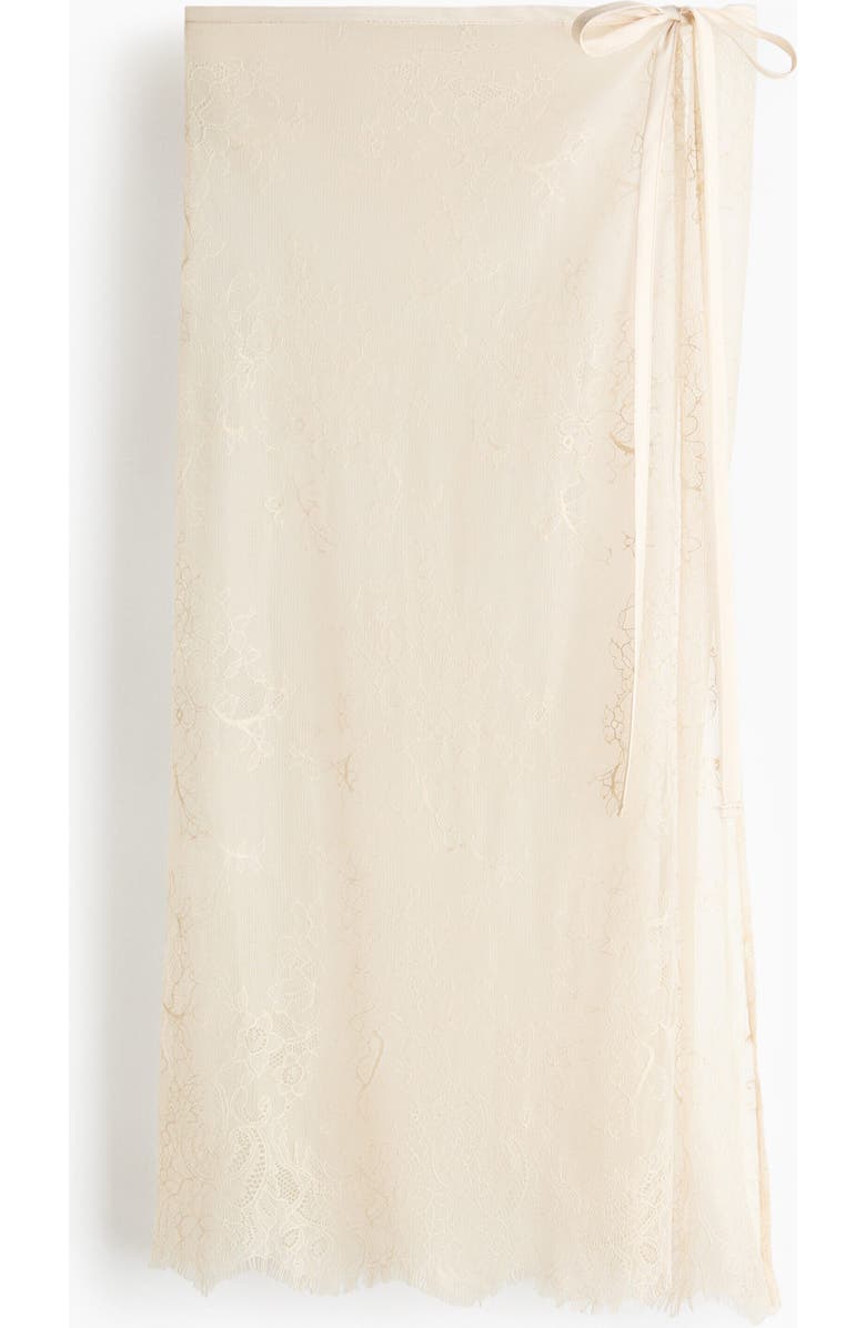 H&M Lace Hip Scarf, Main, color, Light Beige