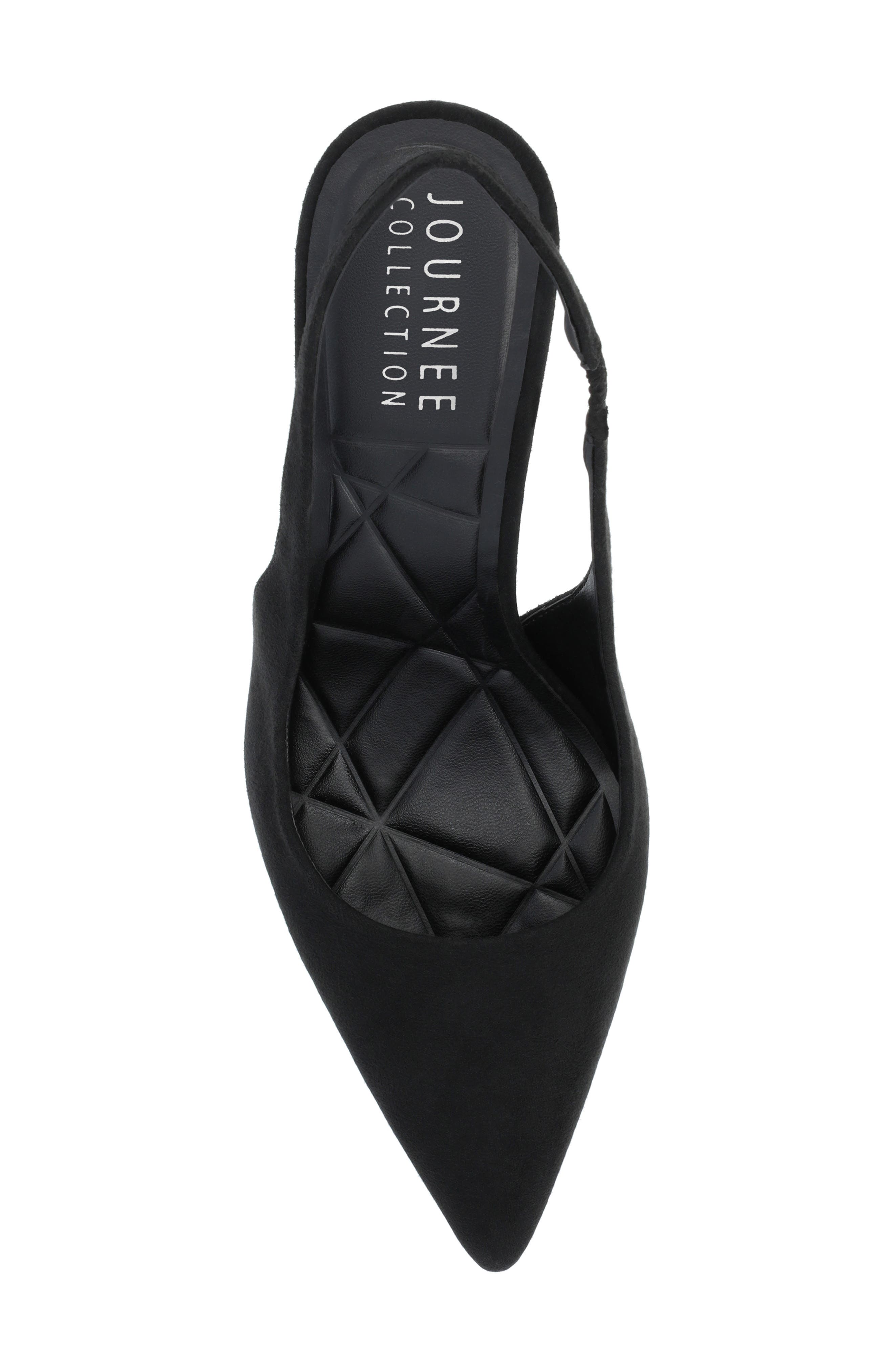 Journee Collection Elenney Slingback Pump - Wide Width, Alternate, color, Black