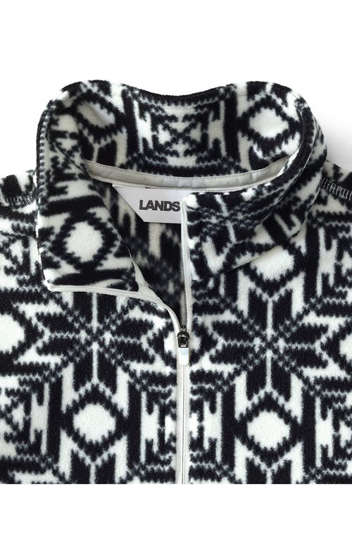 Lands' End Anyweather Fleece Quarter Zip Pullover In Multi
