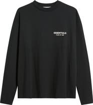Fear of God Essentials Classic Fit Long Sleeve Logo T-Shirt