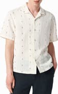 rag & bone Avery Embroidered Cotton & Linen Linen Camp Shirt