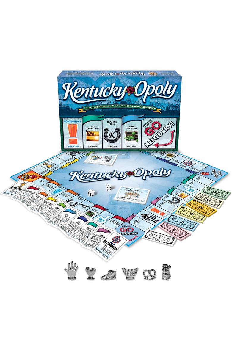 Kentucky Opoly Board Game, Alternate, color, Multicolored