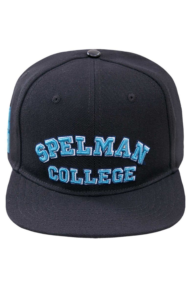 Men's Pro Standard Black Spelman College Jaguars Arch Over Logo Evergreen Snapback Hat, Alternate, color, Black