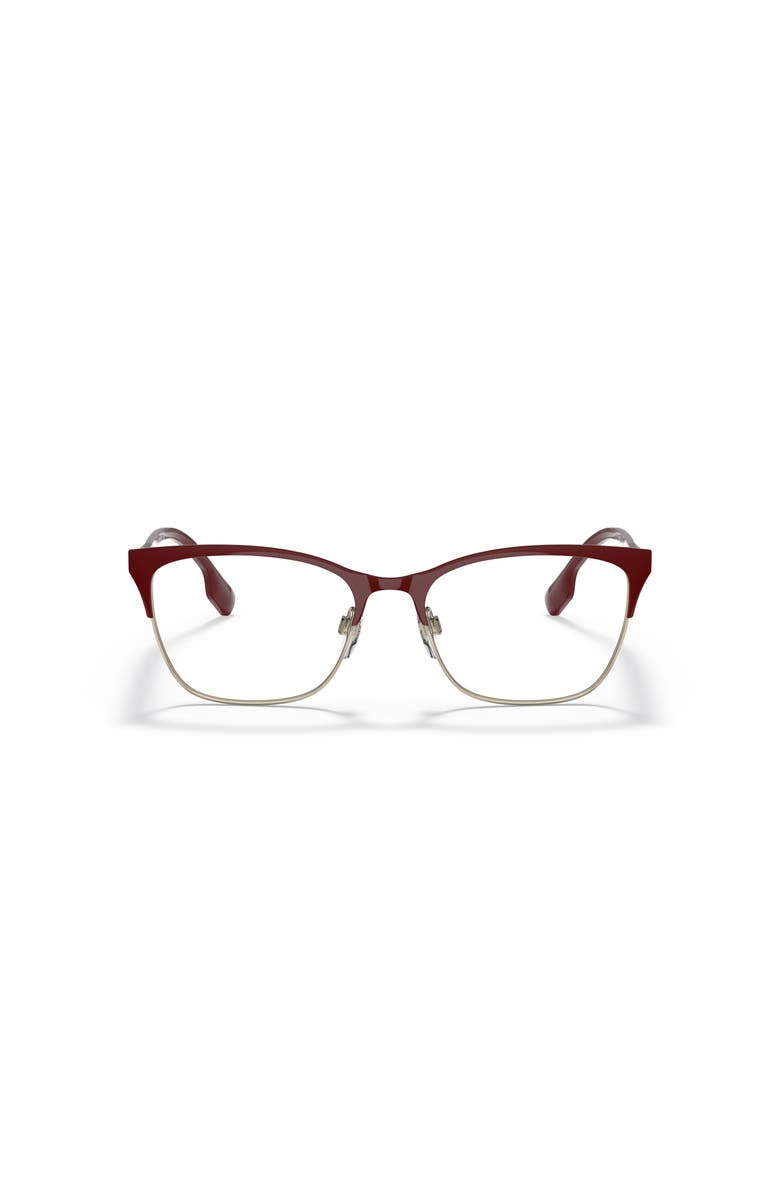Burberry 54mm Cat Eye optical glasses, Alternate, color, Burgundy