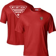 Columbia Men's Red Florida Panthers Terminal Tackle Omni-Shade T-Shirt