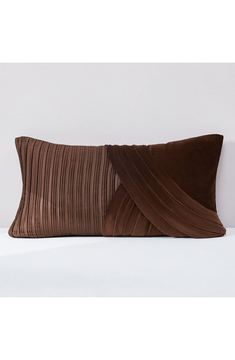Chuks Collins x Lush Decor Shitake Pillow Cover, Main, color, Brown