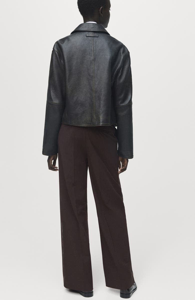 MANGO Side Stripe Pants, Alternate, color, Chocolate