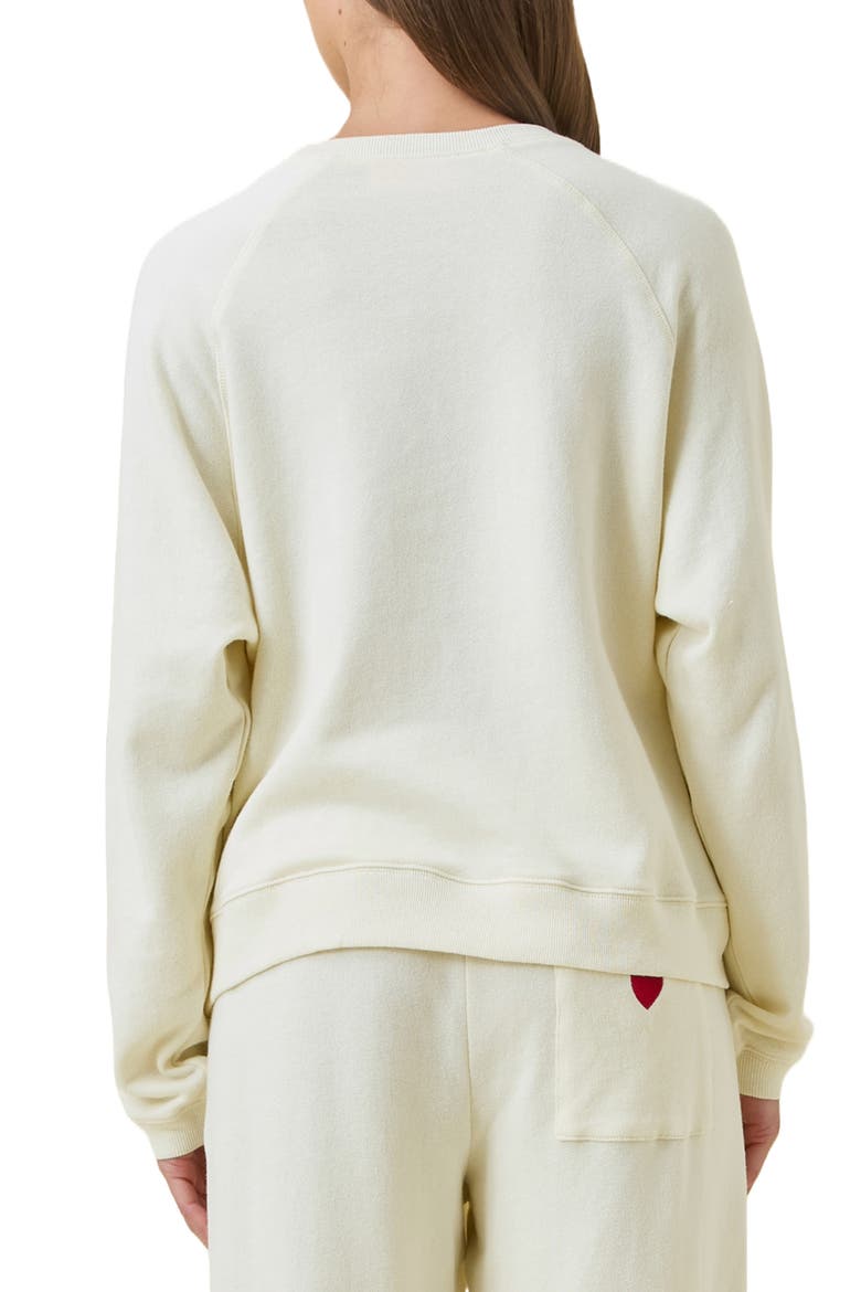 Most Wanted Pajama Sweatshirt, Alternate, color, SOFT CREAM