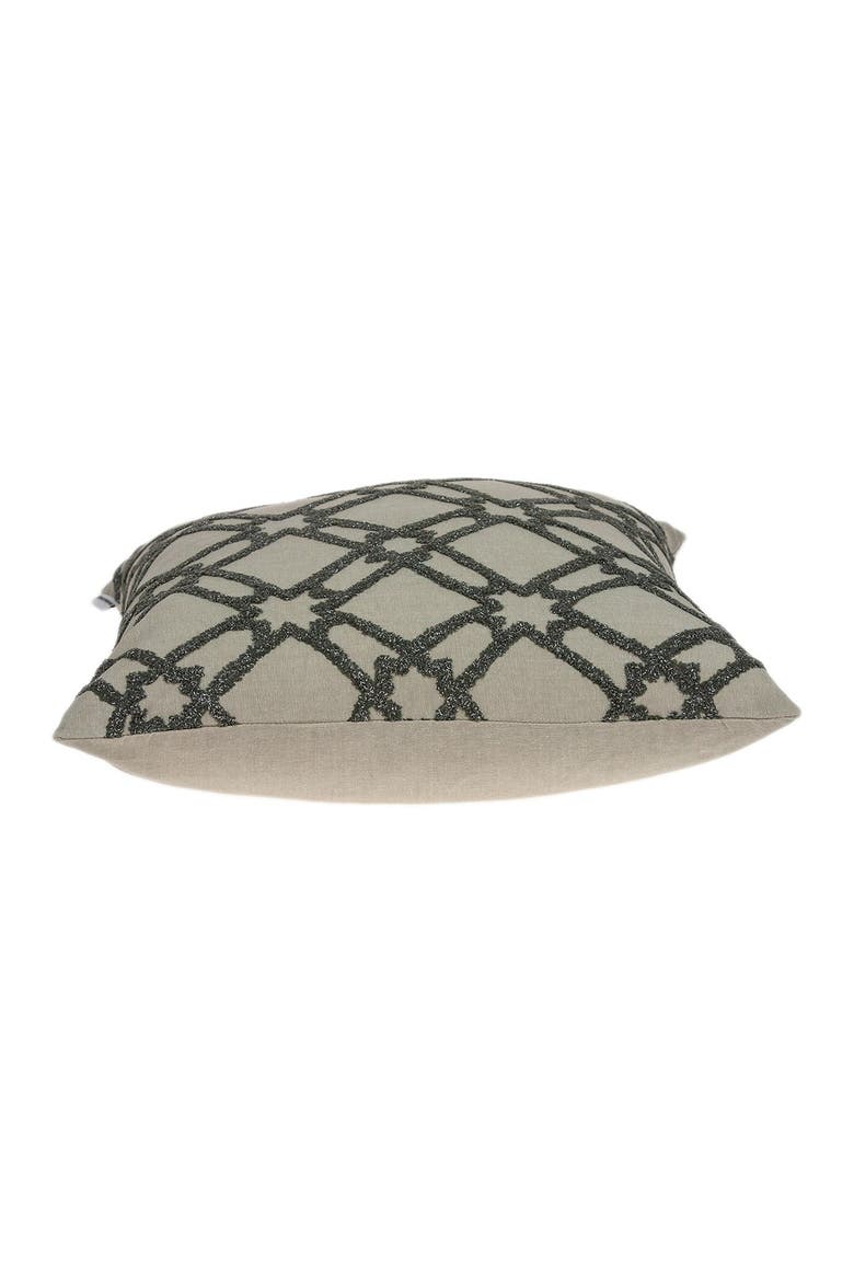 Cora Transitional Pillow - 20" x 20" - Beige, Alternate, color, BEIGE