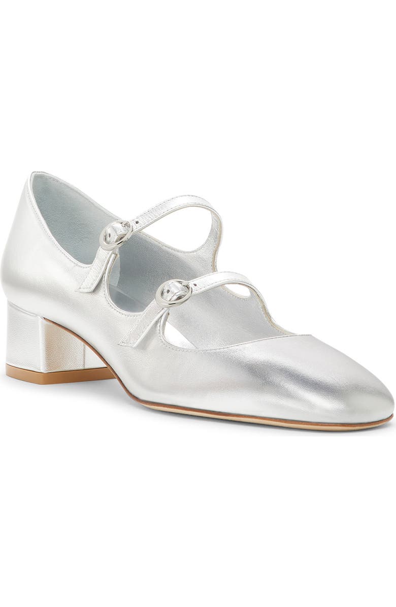 Stuart Weitzman Benni Mj 35 Pump, Main, color, Silver