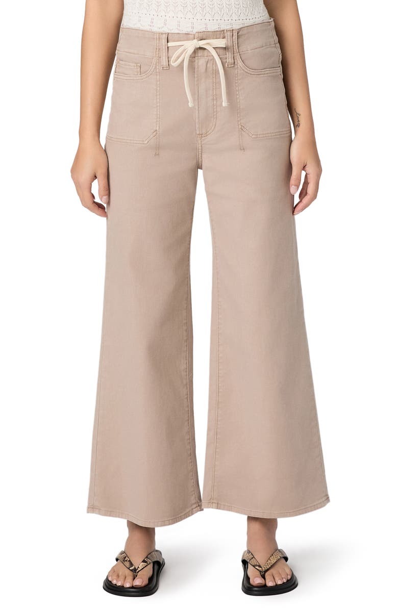 PAIGE Ari Drawstring High Waist Wide Leg Pants, Main, color, Vintage Utaupia
