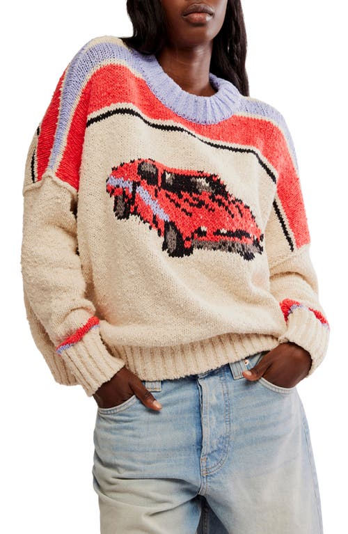 FREE PEOPLE FREE PEOPLE FAST LANE OVERSIZE SWEATER
