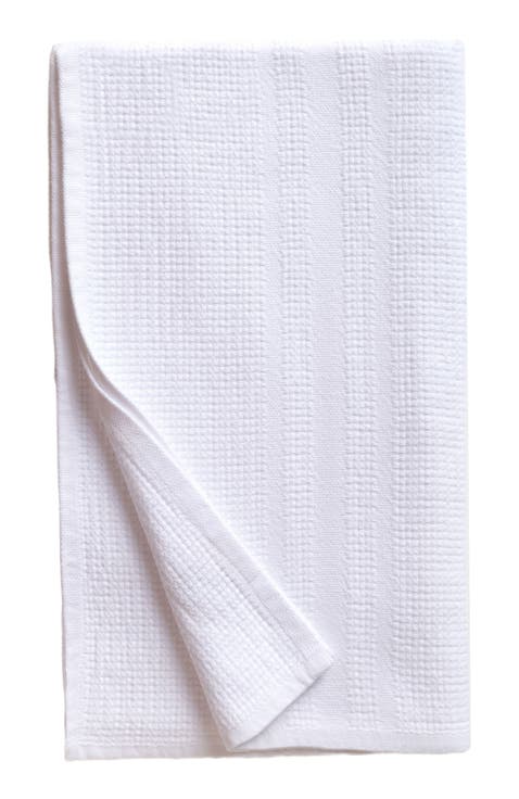 Organic Block Rib Bath Towel