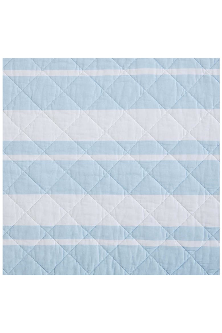 Seafront Stripe Reversible Cotton Quilt Set, Alternate, color, BLUE SEAFRONT STRIPE
