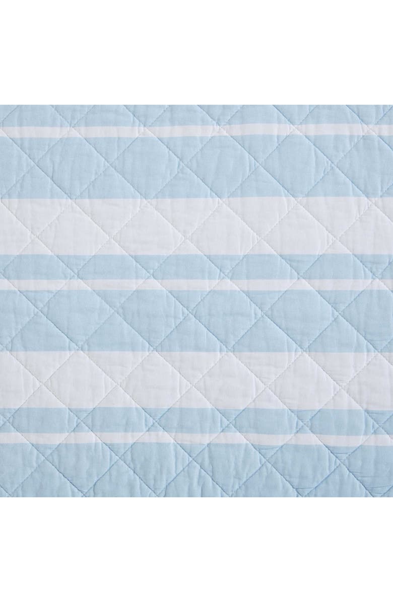 Nautica Seafront Stripe Reversible Cotton Quilt Set, Alternate, color, Blue Seafront Stripe