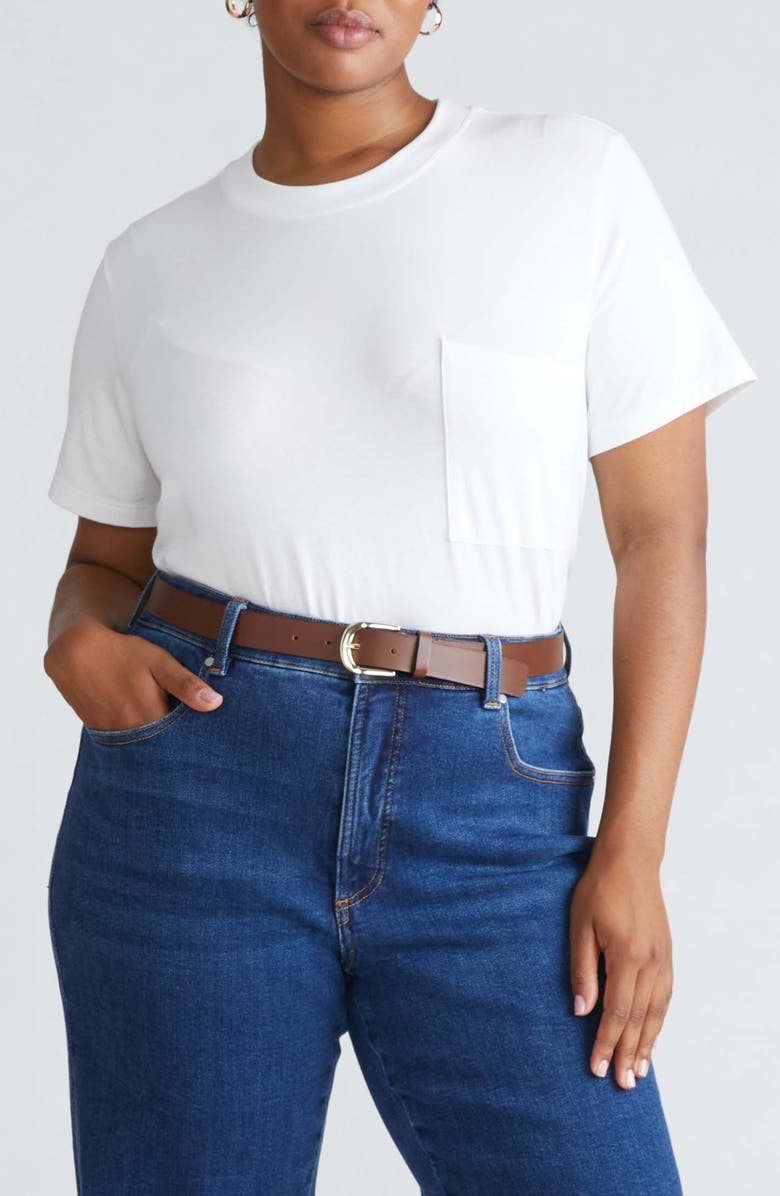 Universal Standard Garcon T-Shirt, Main, color, White