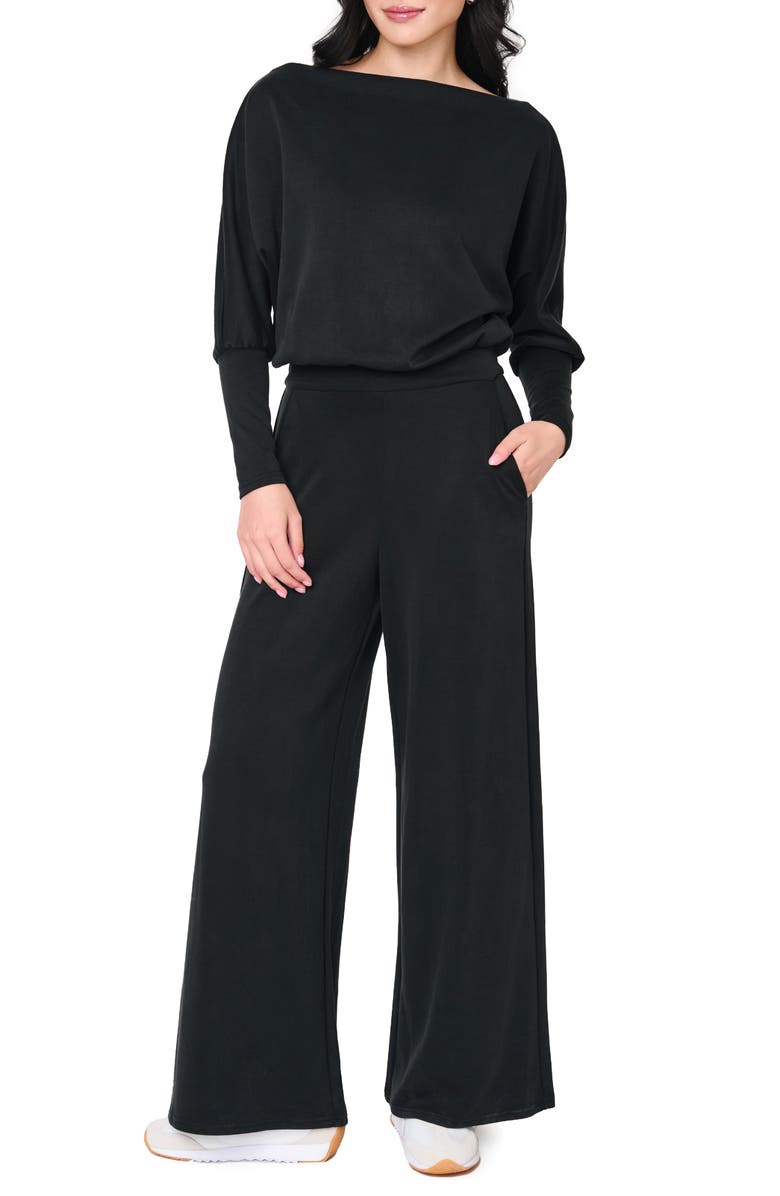 GIBSONLOOK Everywhere Slouchy Jumpsuit, Alternate, color, Black