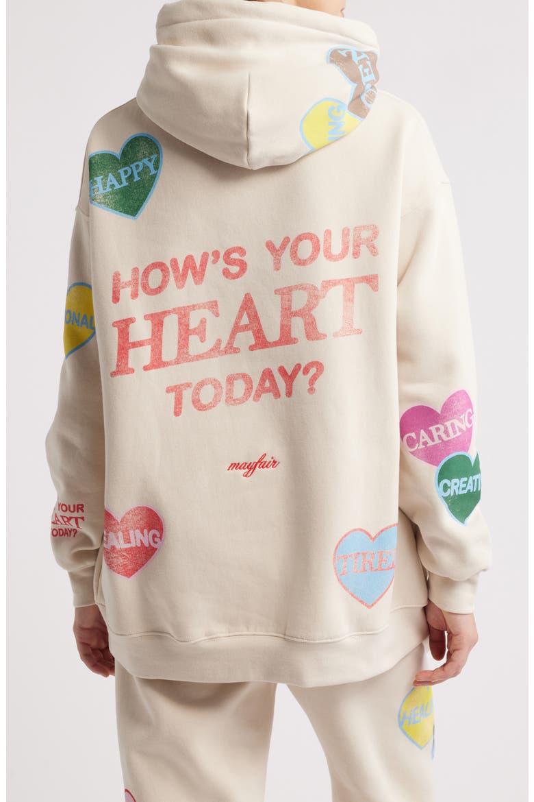 How's Your Heart Hoodie, Alternate, color, CREAM