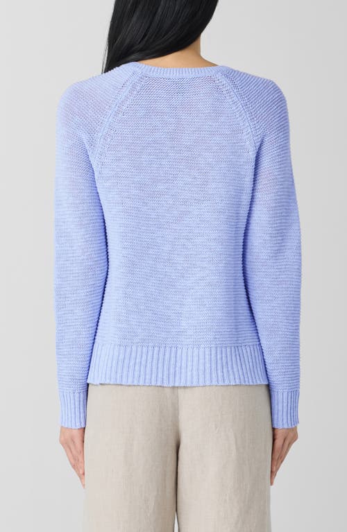 Eileen Fisher Open-knit Jumper In Bellflower