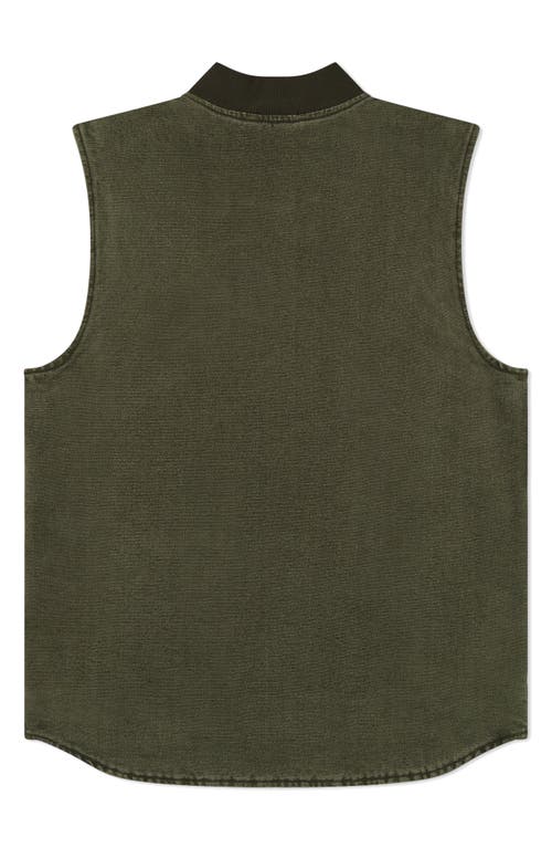 Wesc Canvas Workwear Vest In Green