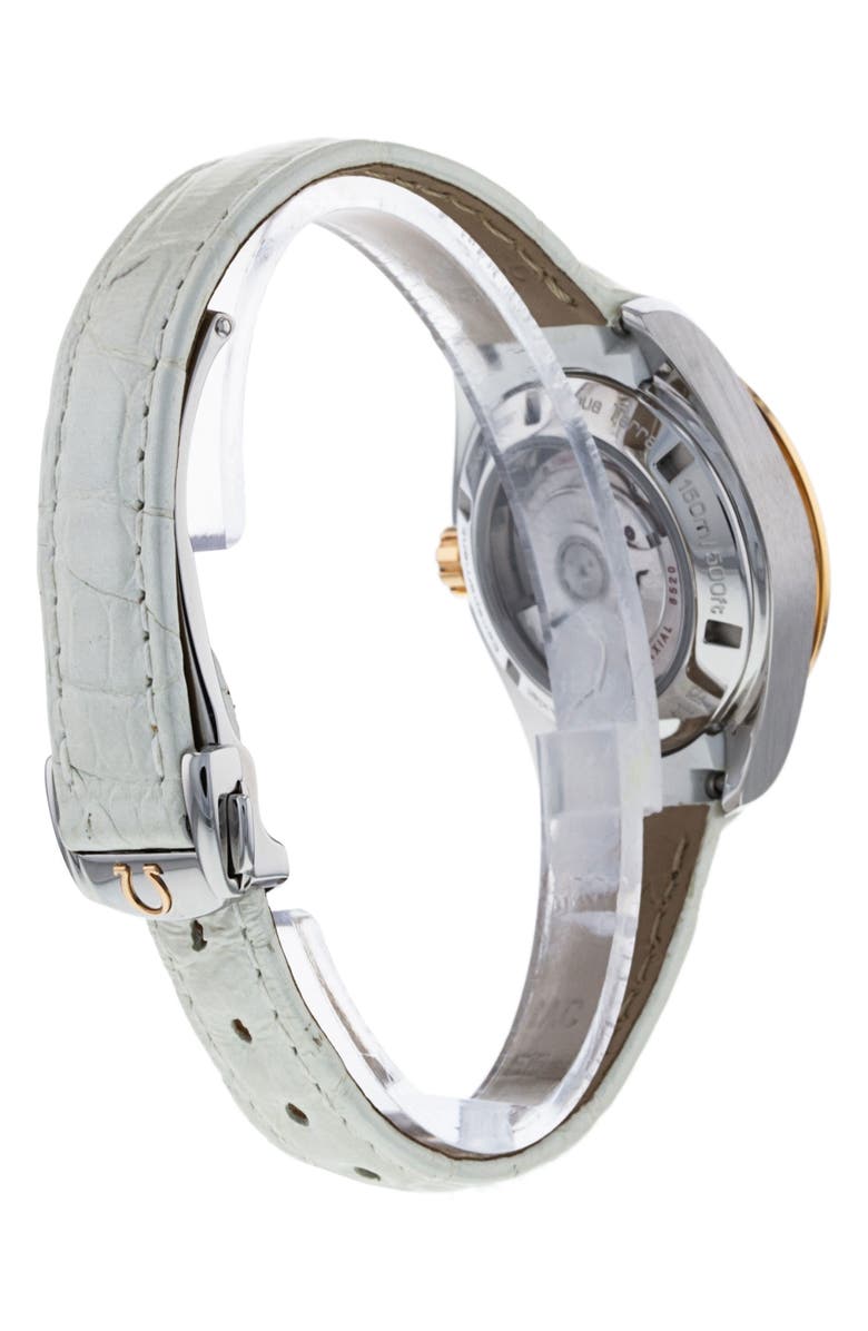 Watchfinder & Co. Omega Preowned Aqua Terra 150M Leather Strap Watch, 30mm, Alternate, color, 