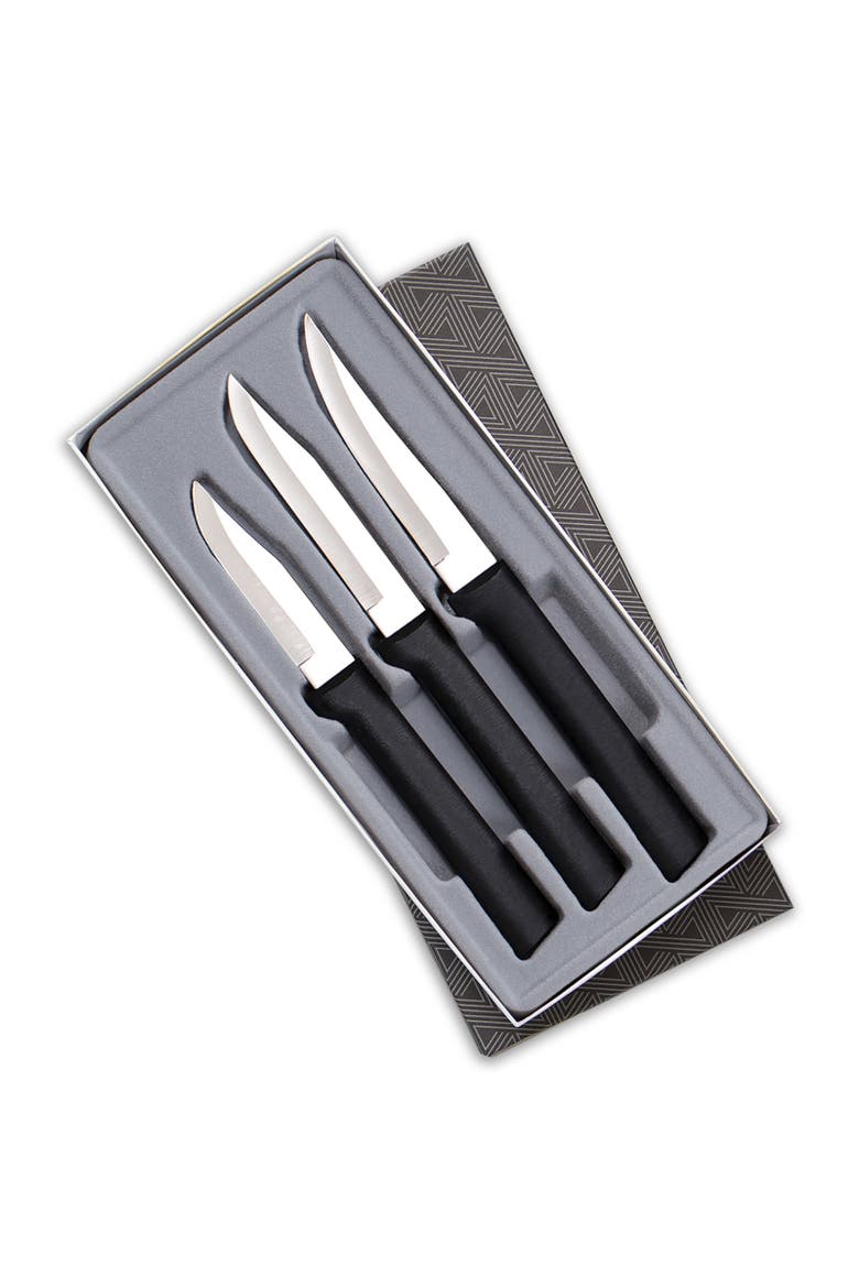 3 Piece Paring Knives Galore Set, Main, color, Black